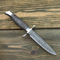 Финка НКВД из дамасской стали